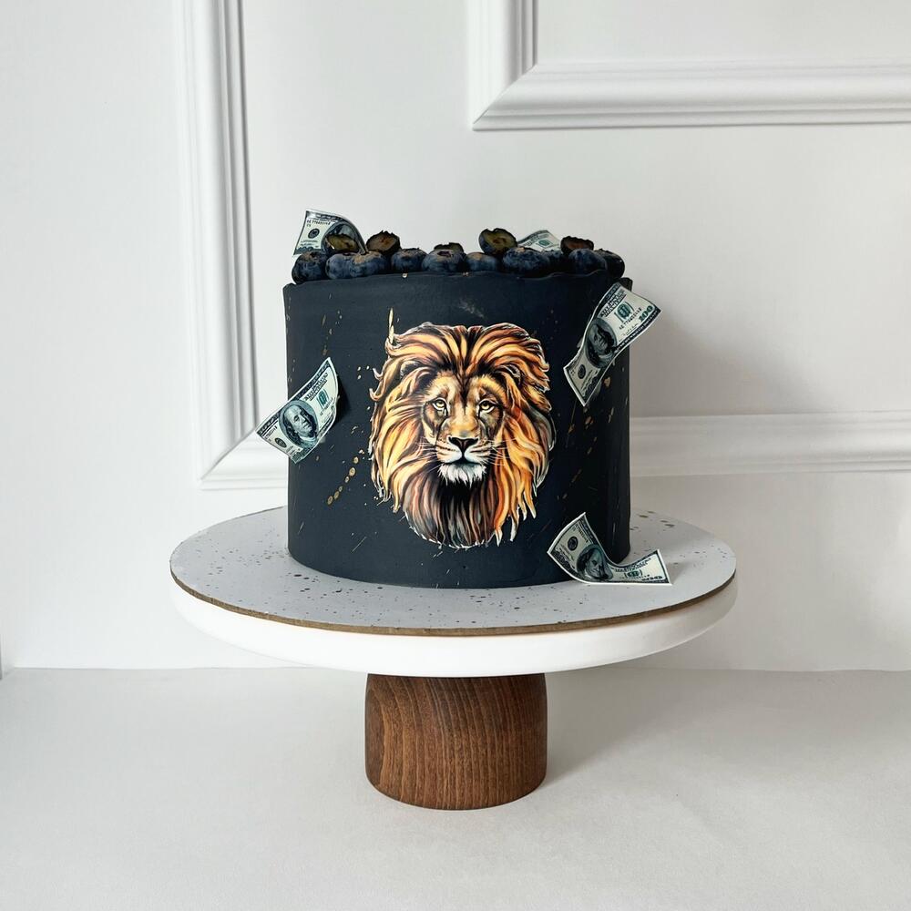 Мужской торт с сахарной печатью и ягодами, Кондитерские и пекарни в ...