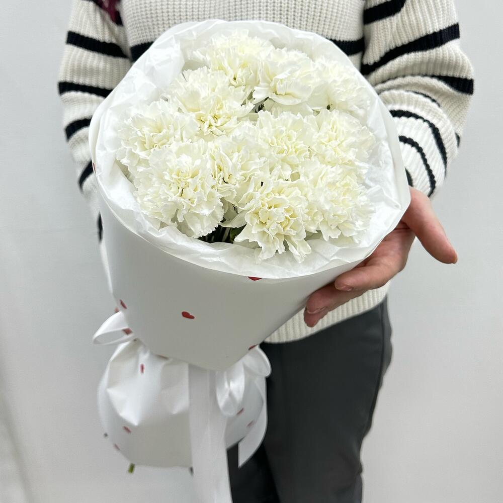 Мон Амур♥️ букет белых диантусов