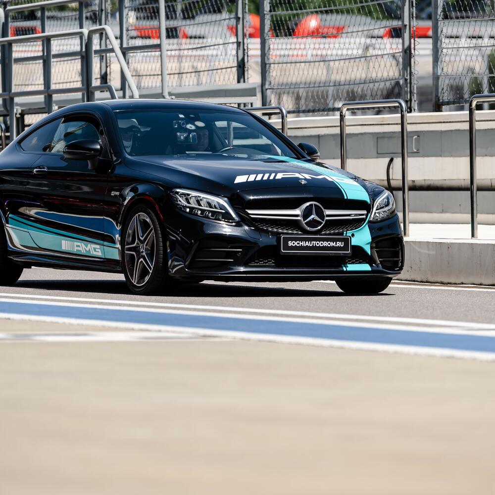 [Electronic certificate] Master class on Mercedes-AMG C43 Coupe at SiriusAvtodrome with TraqChallenge+