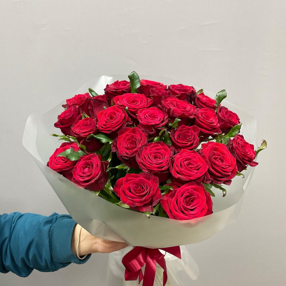«Империя Роз» 👑🌹 моно букет 25 роз