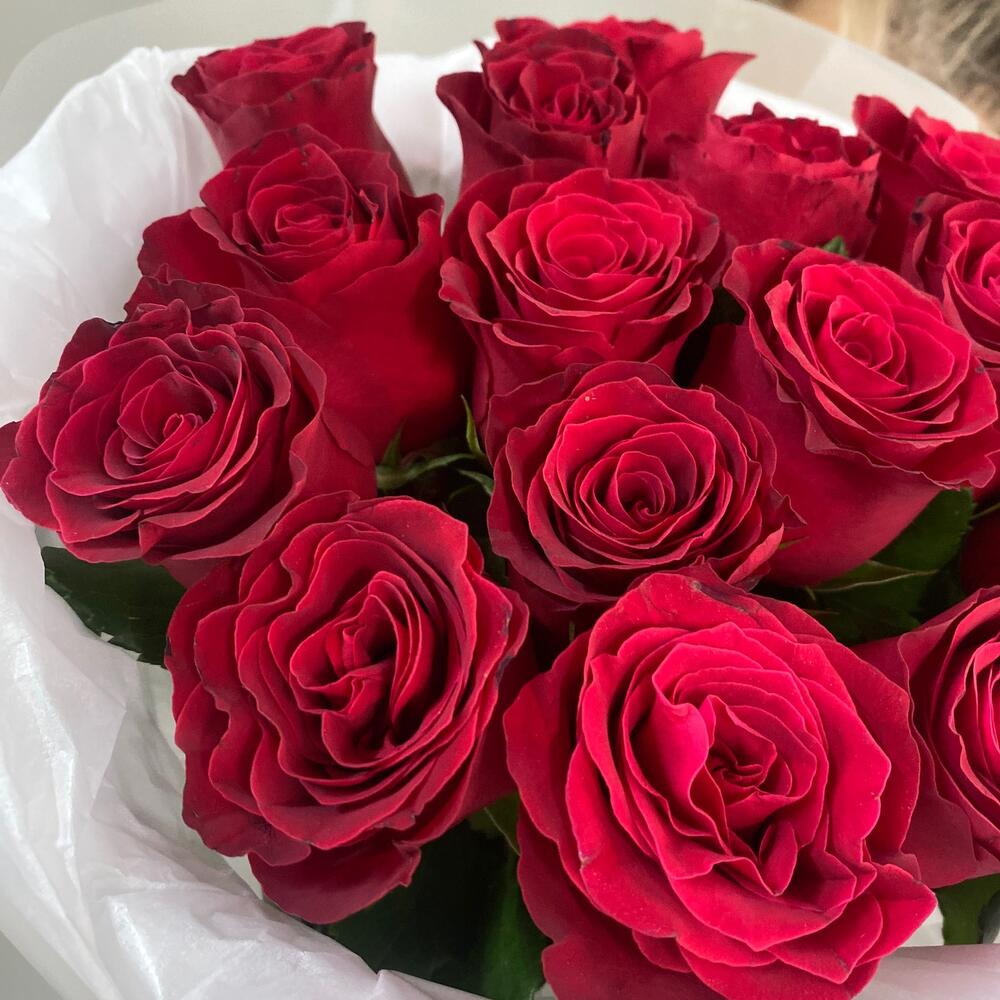 Моно букет 💐 из бордовой розы