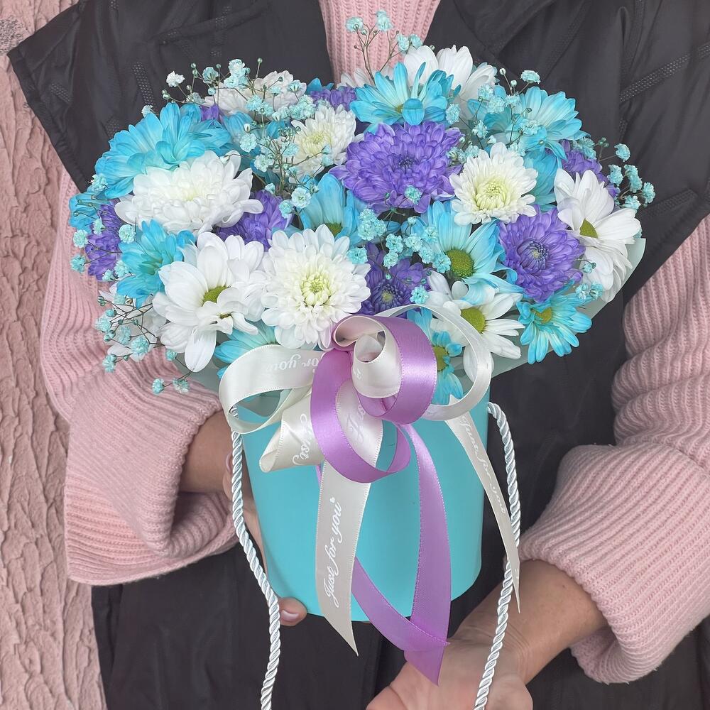 Хризантемы Голубое небо 💙🩵