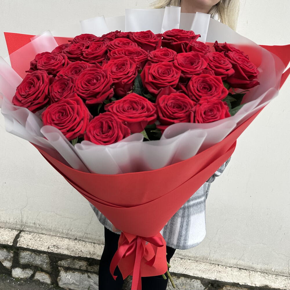 Букет из 51 розы 80 см