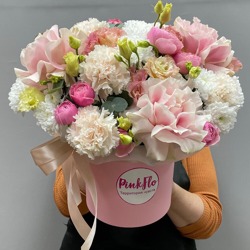 Нежная композиция с французскими розами 💞