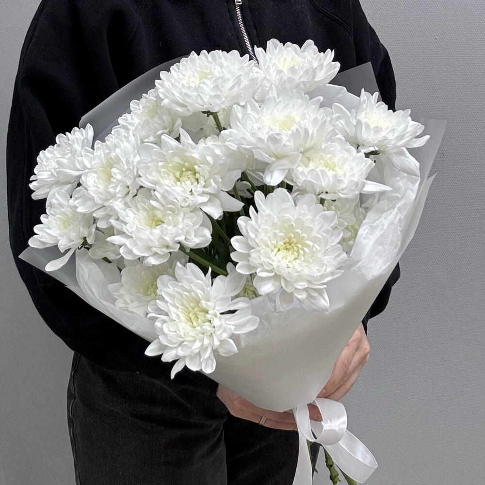 Комплимент из махровой хризантему
