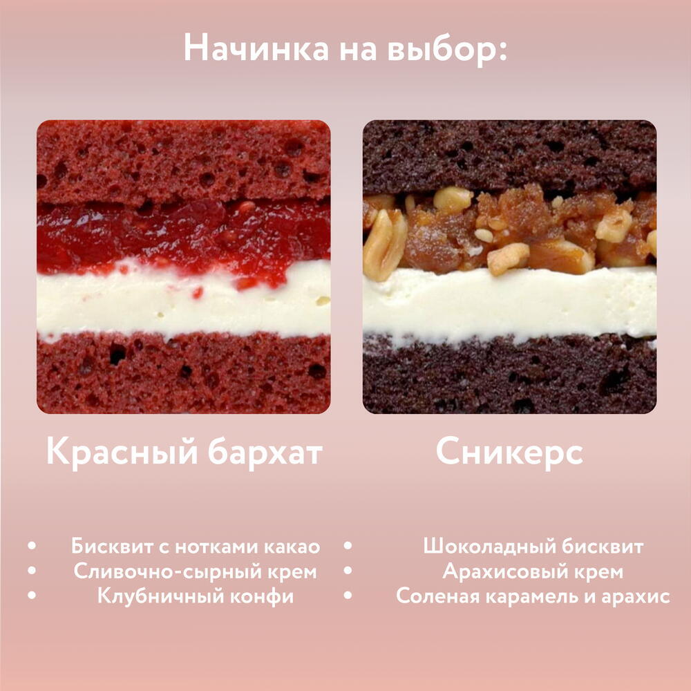 Бенто торт "Самое лучшее впереди" для мамы, папы на праздник