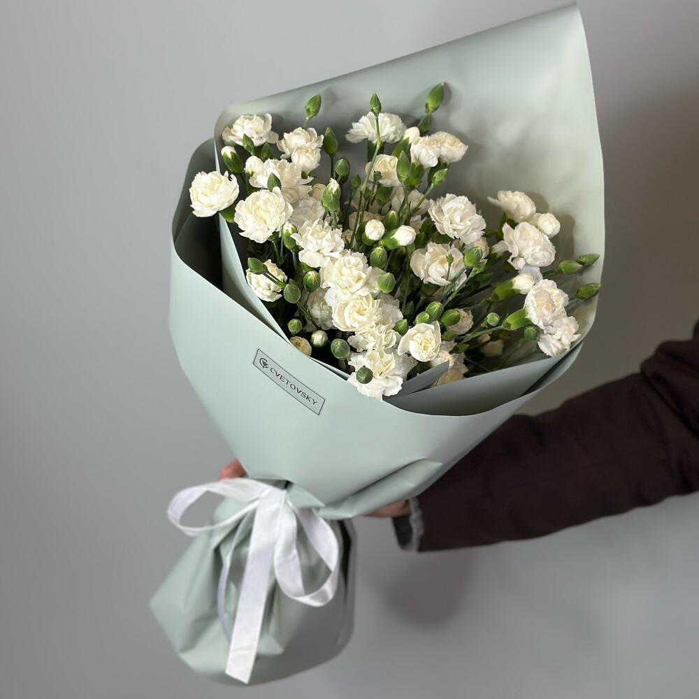 Букет из 15 кустовых гвоздик