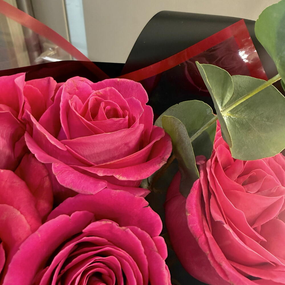Букет с эквадорскими розами Пинк Флойд💗