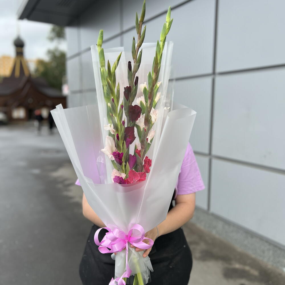 💐 букет из 5 Гладиолусов Первый 🛎️
