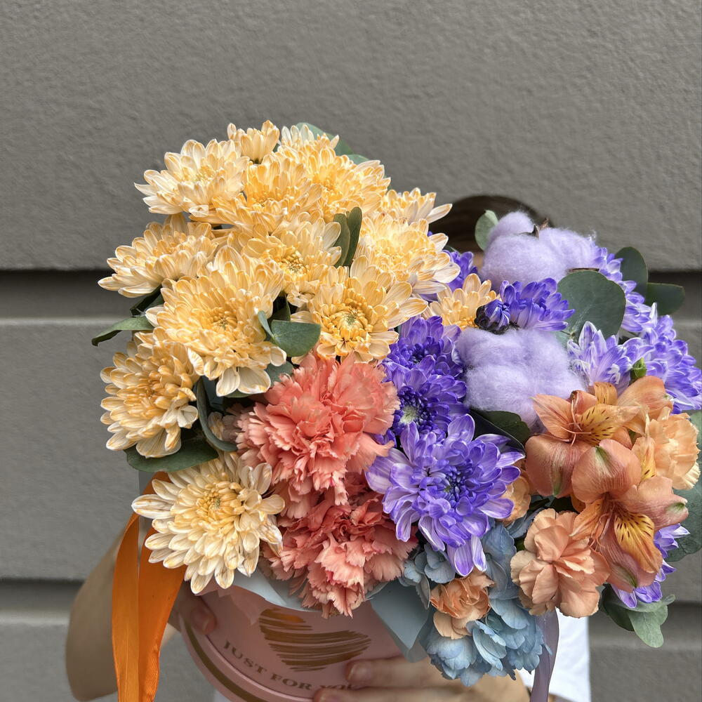 Композиция «Учительская симфония» 🧡💜 отличный вариант для учителя👩‍🏫 яркая, стойкая, пушистая 🤗