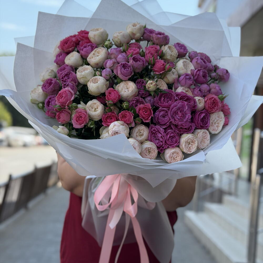 Микс кустовых роз