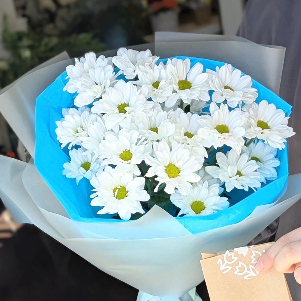 Букет-комплимент хризантема ромашка 🌸