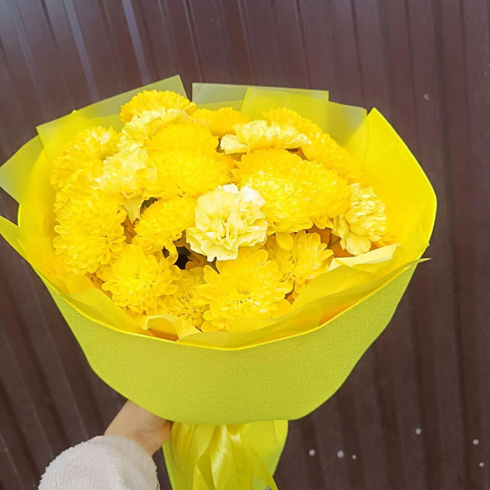 🌟🌞🌟🌞 БЛЕСТЯЩЕЕ СОЛНЦЕ 🌟🤗🌟🌞 из Хризантем и диантусов💛💛💛💛💛