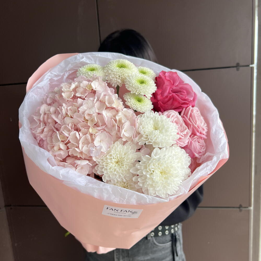 Букет с гортензией 🌸