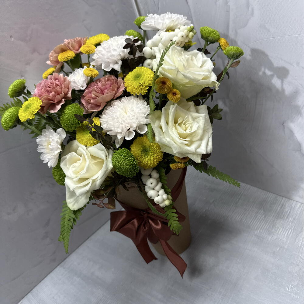 Цветы в крафте 💐
