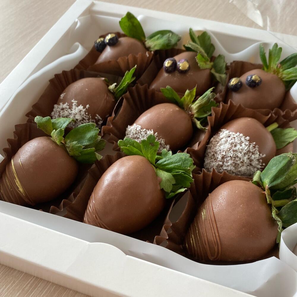Клубника в шоколаде 🍓9шт