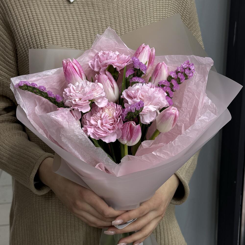 Букет с тюльпанами 🌷
