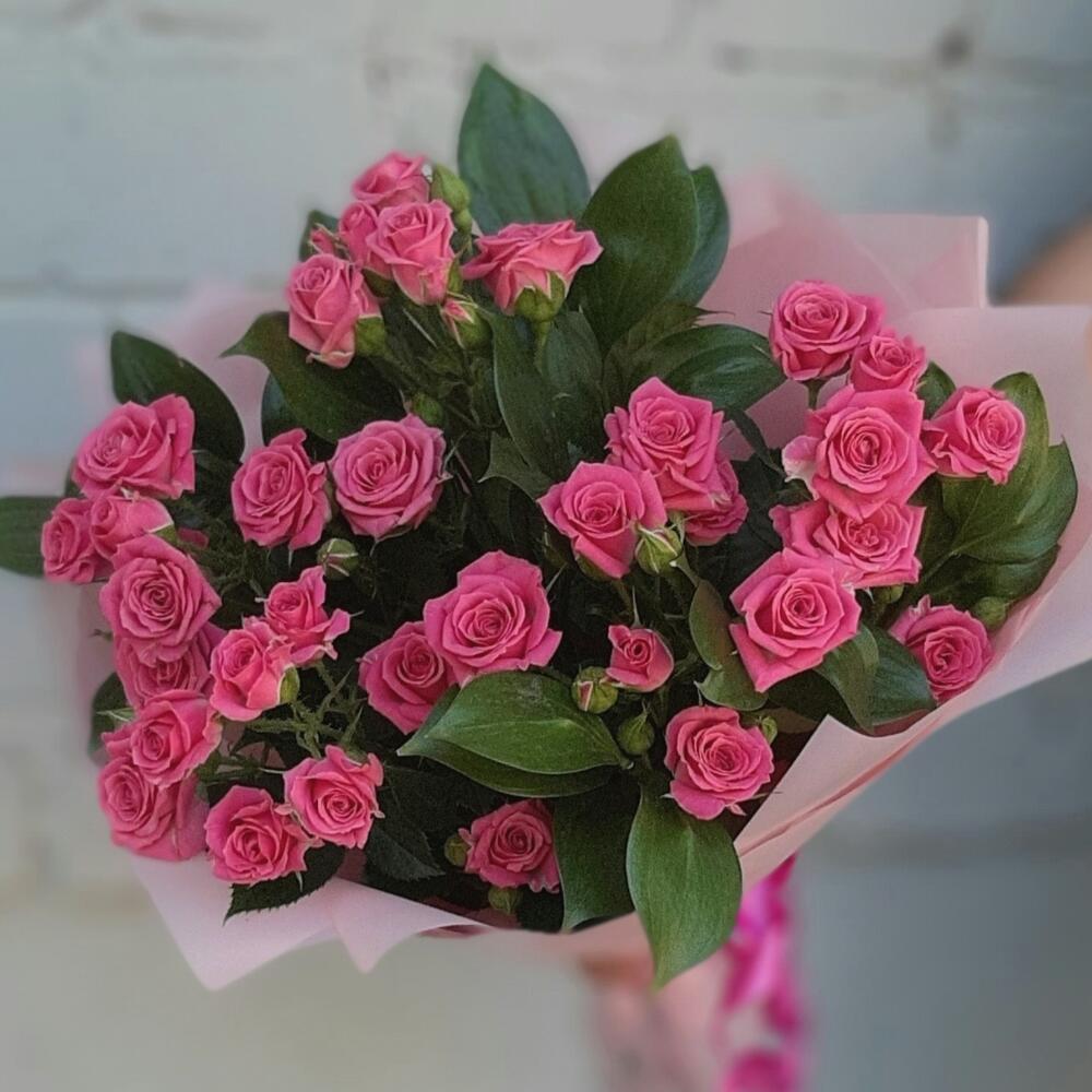 Букет с кустовыми розочками 💖