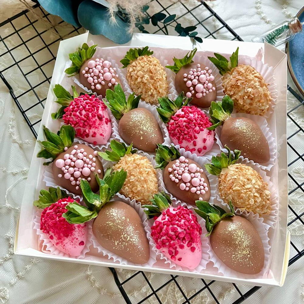 Клубника в шоколаде набор Вкус счастья ТОП 16-20 ягод