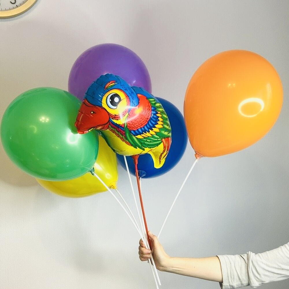 🦜Топ Воздушные Шары Яркий Попугайчик 5 ШТ N0015/Хит Продаж
