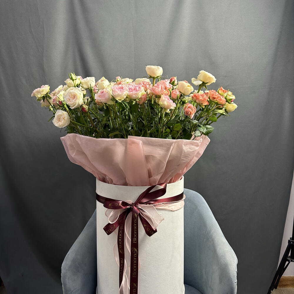 Arrangement « cotton candy»