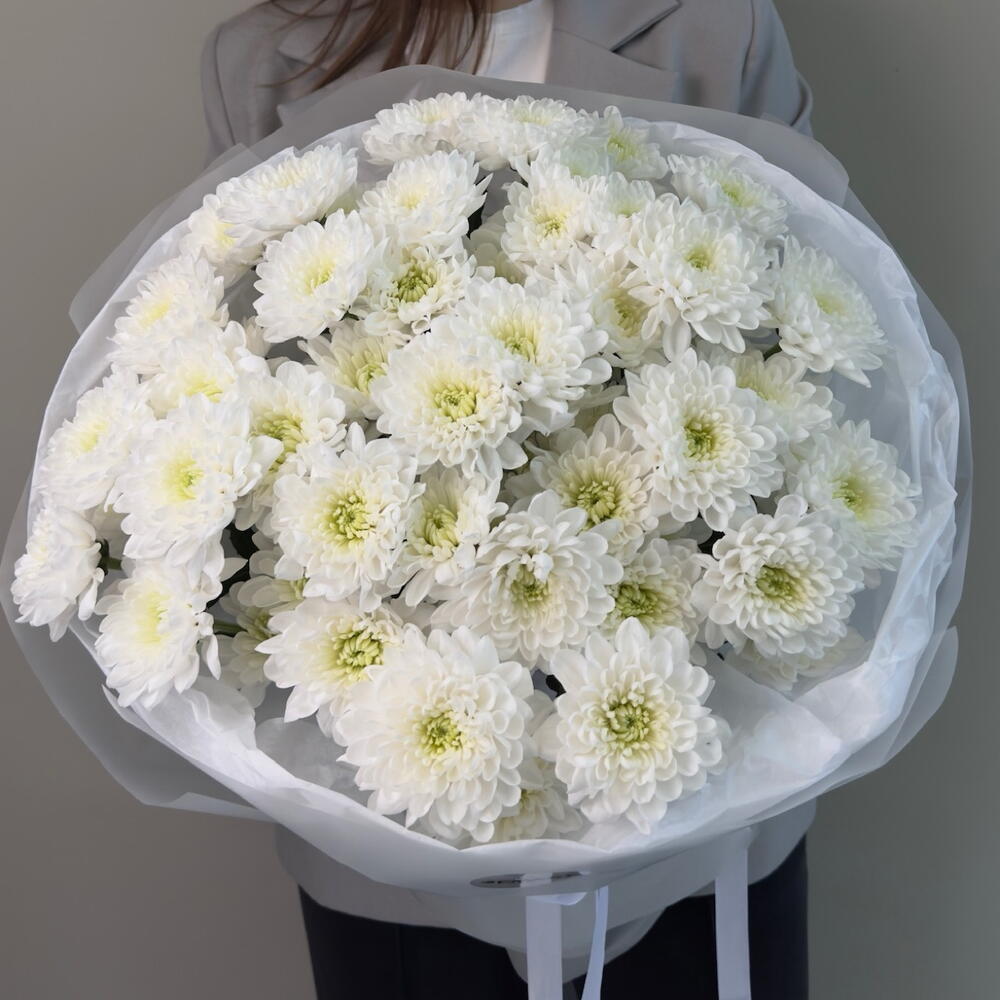 Букет из 9 кустовых хризантем