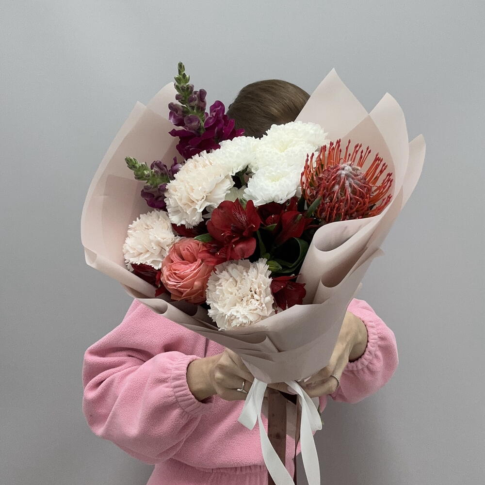 Букет авторский «Крем Чиз» 🌸