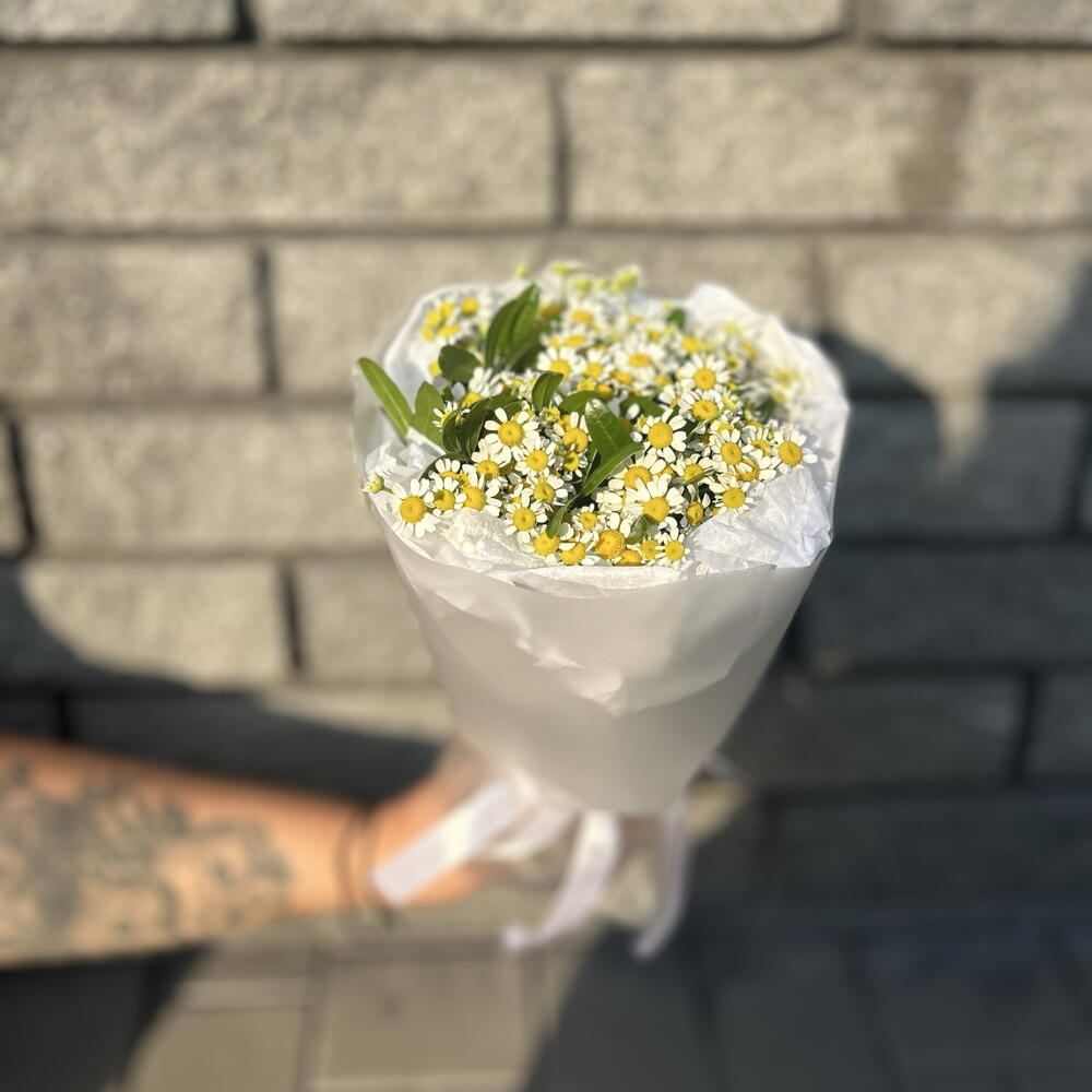 Маленький букетик из ромашек