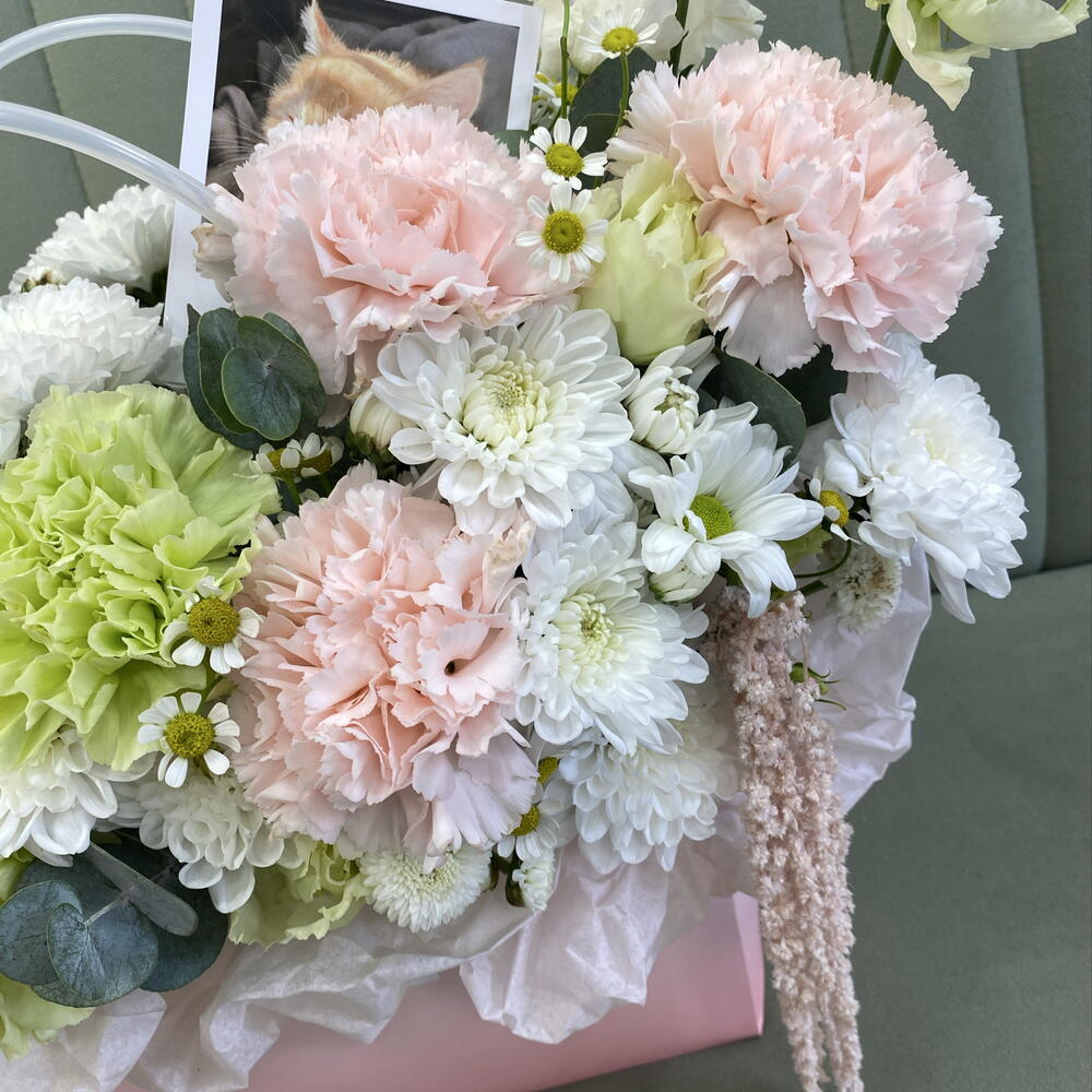 🤍🌸Композиция в сумочке🌸🤍