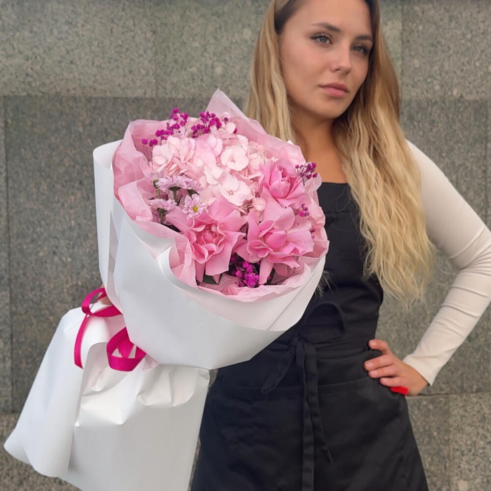 Французская Роза 🌸 Гортензия 💕 Гипсофила🥰