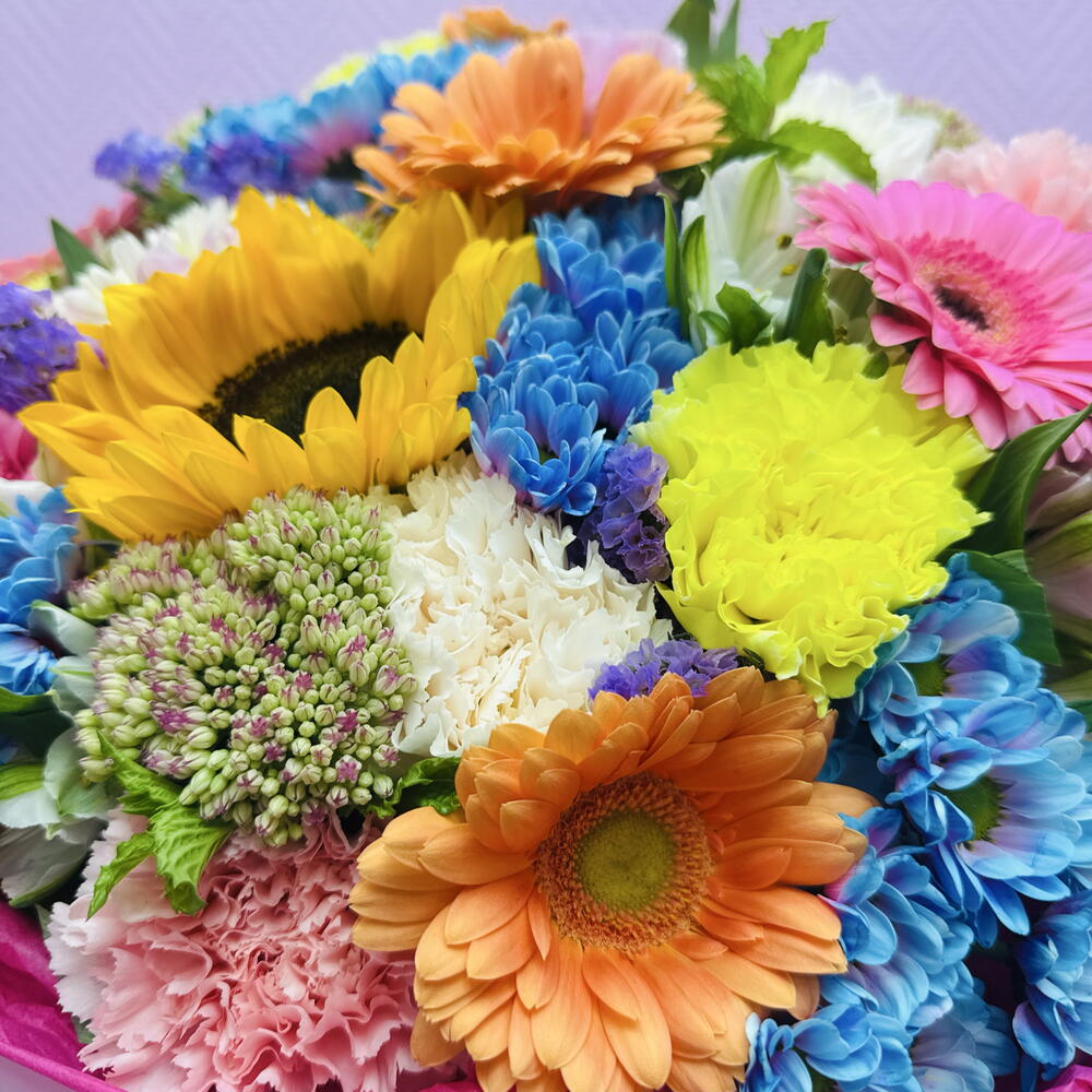 Дофаминовый букет для самой любимой девушки на свете 😍🌸♥️. Яркий сочный букет на День рождение 😍🤩♥️