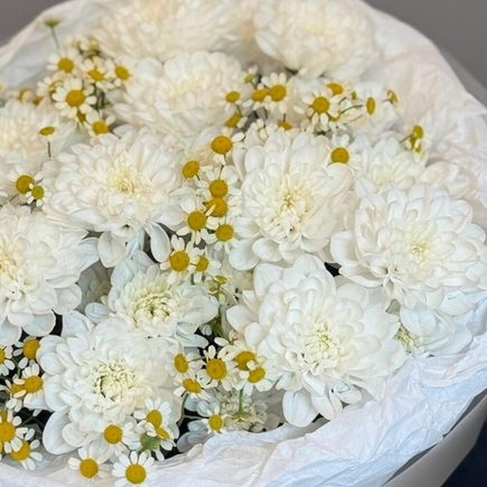 Хризантемы с ромашками