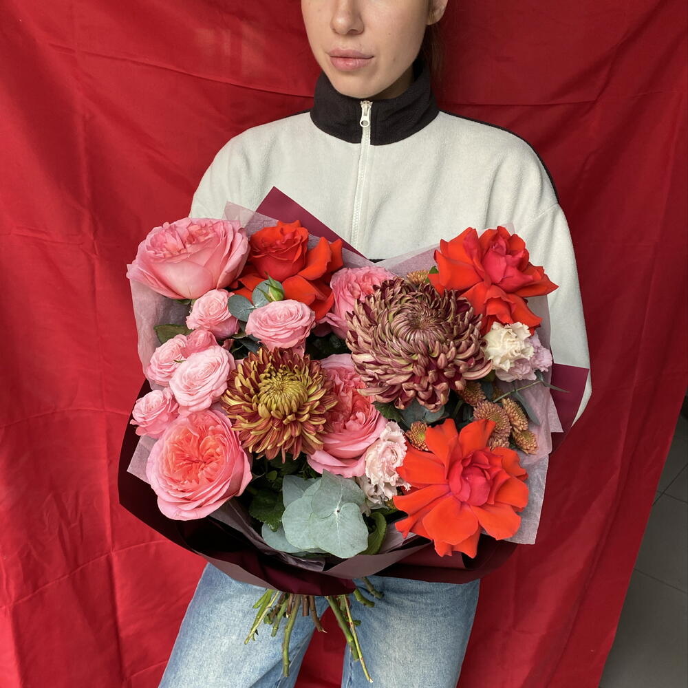Букет с розой