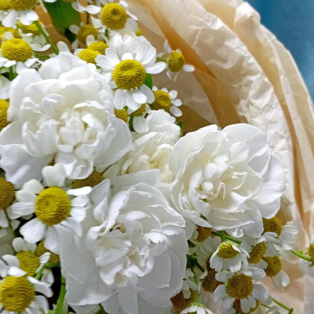 Букет с ромашками