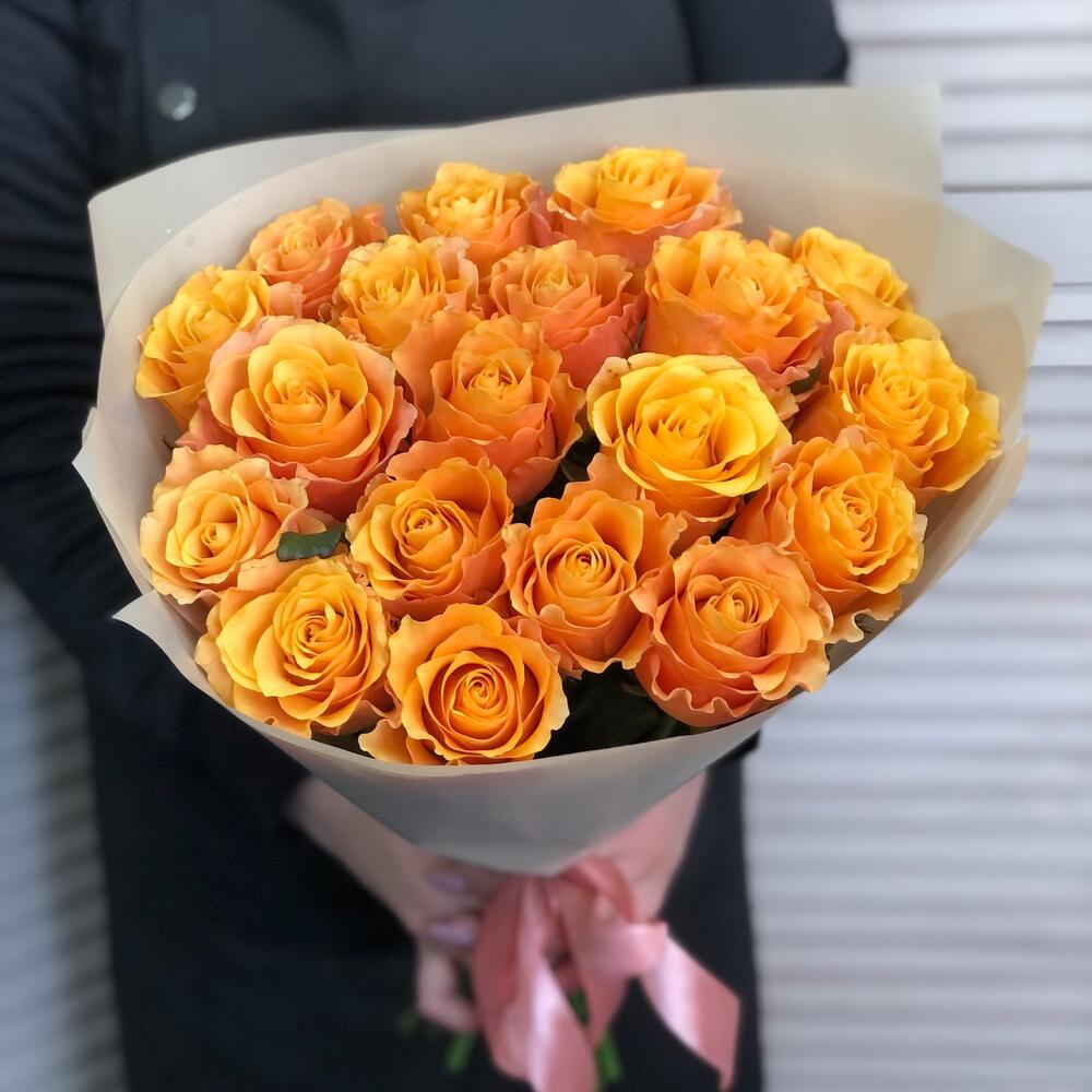 ✅Роза 19 шт в крафт