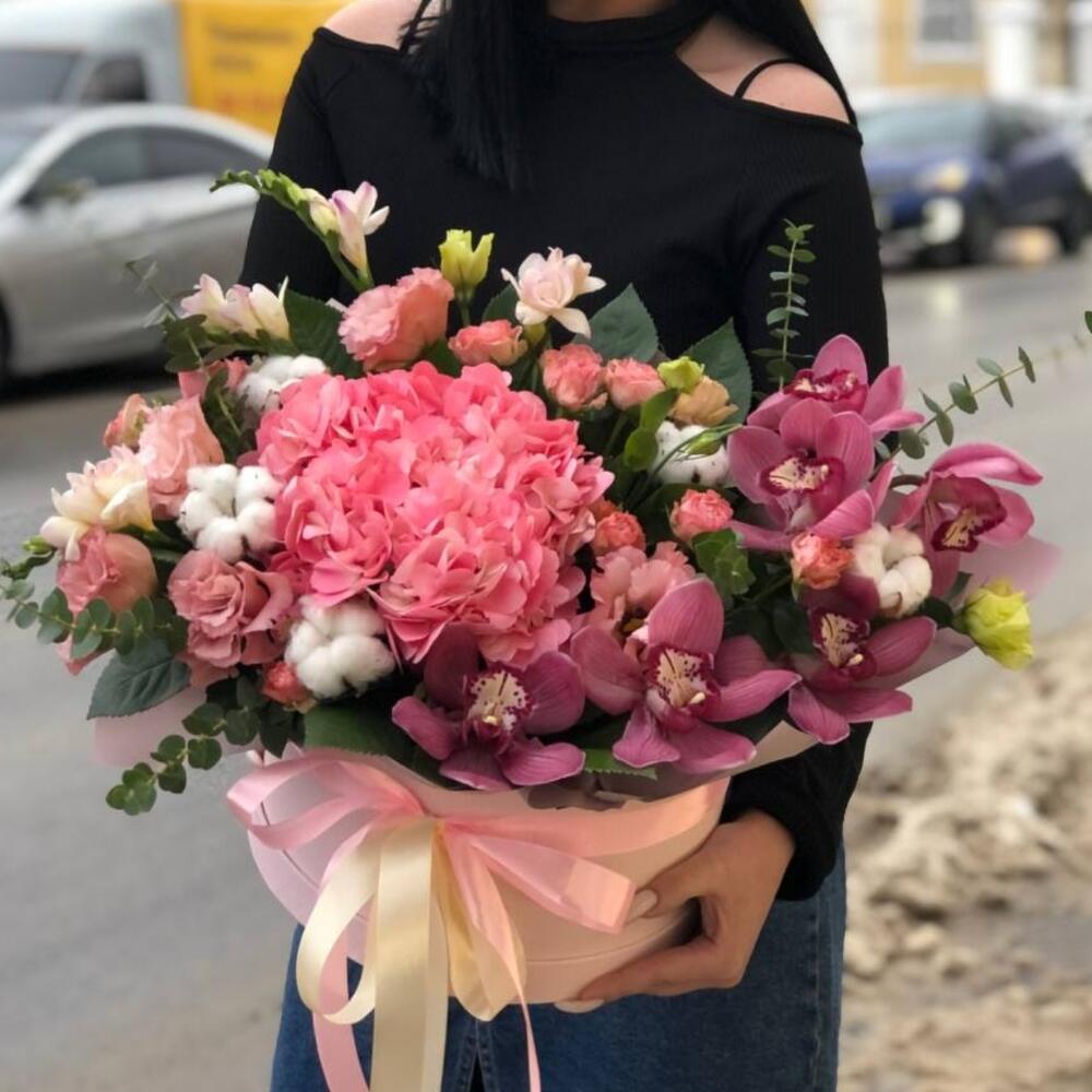Цветы в коробке