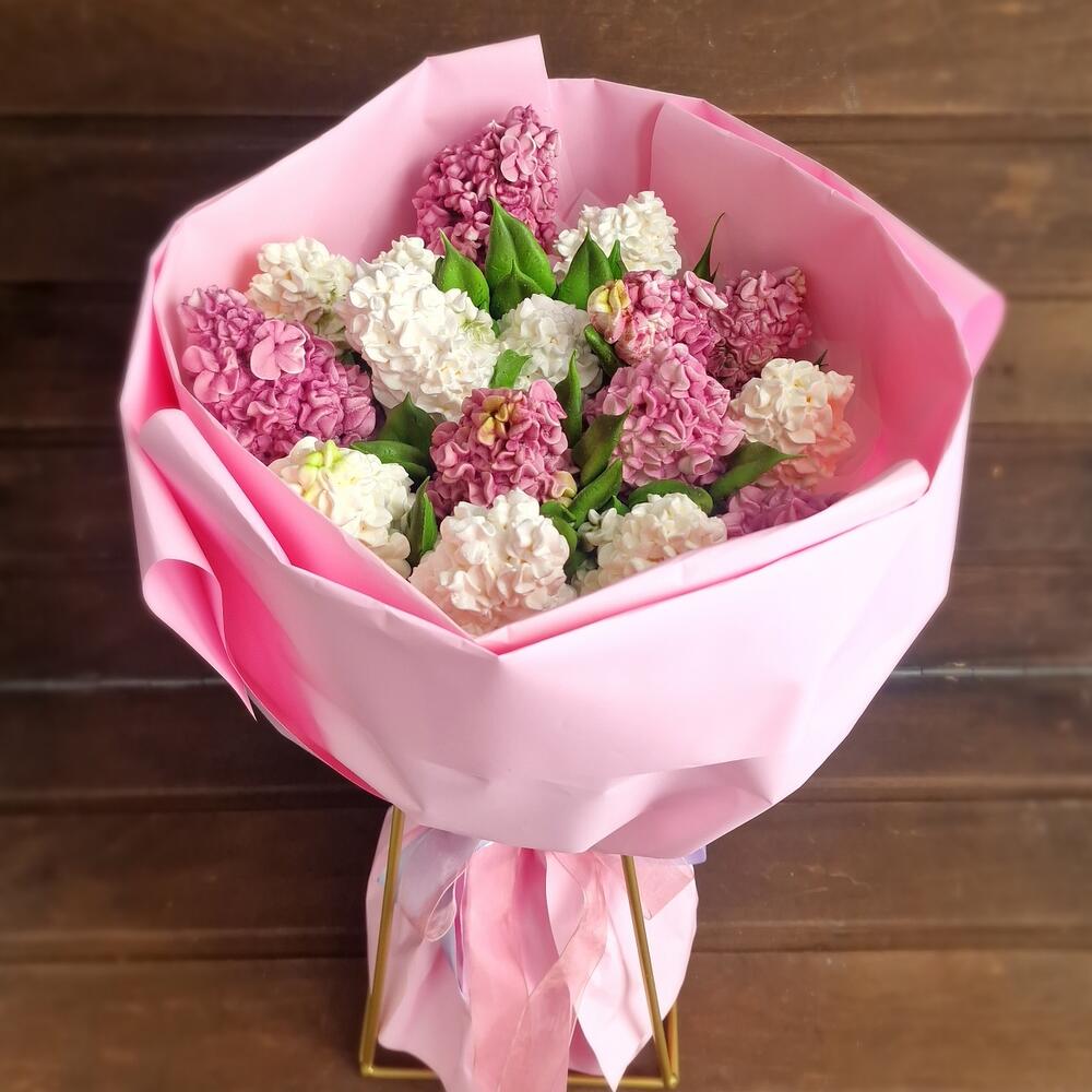 Букет сирени из зефира