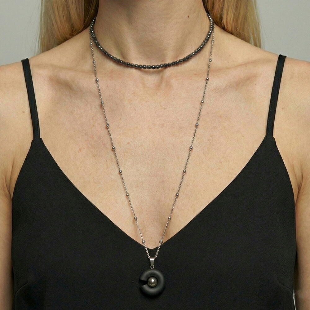 Сет колье Reina black