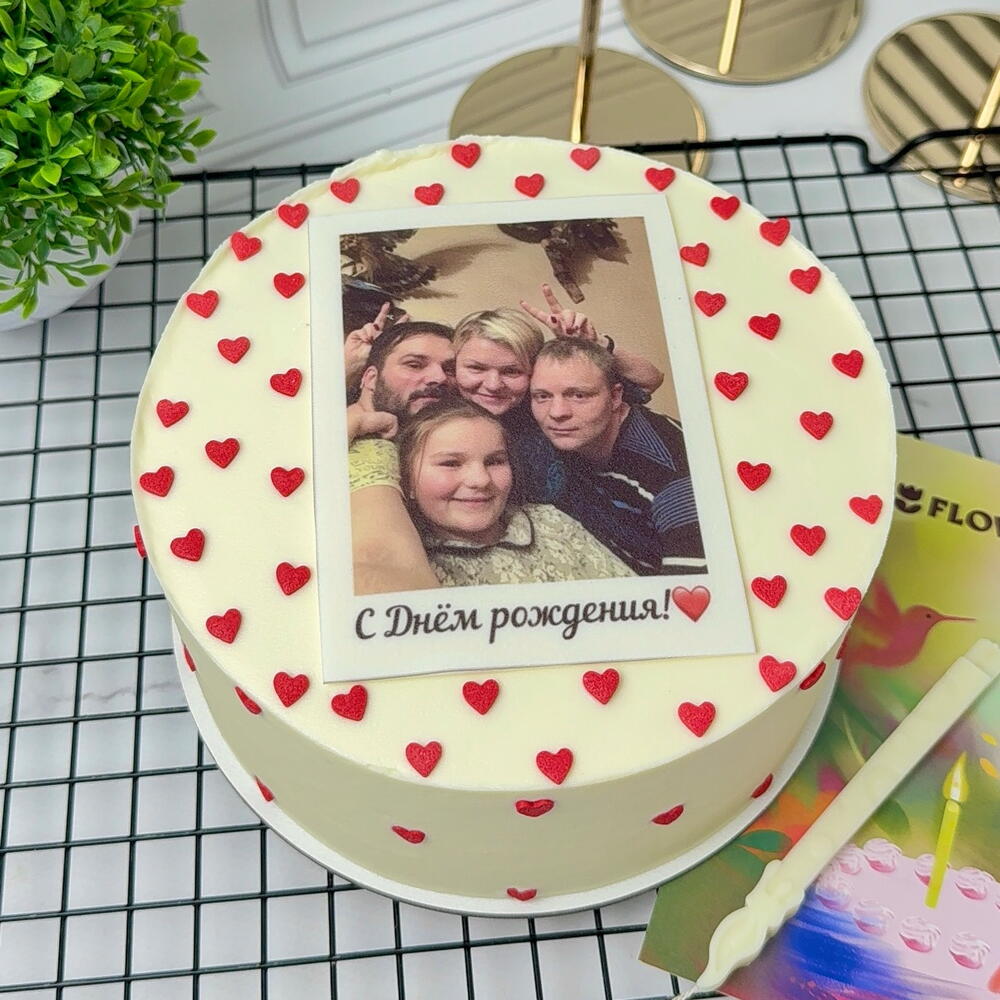 Торт на день рождения мужчине,женщине,парню,девушке,маме,папе,с фотографией