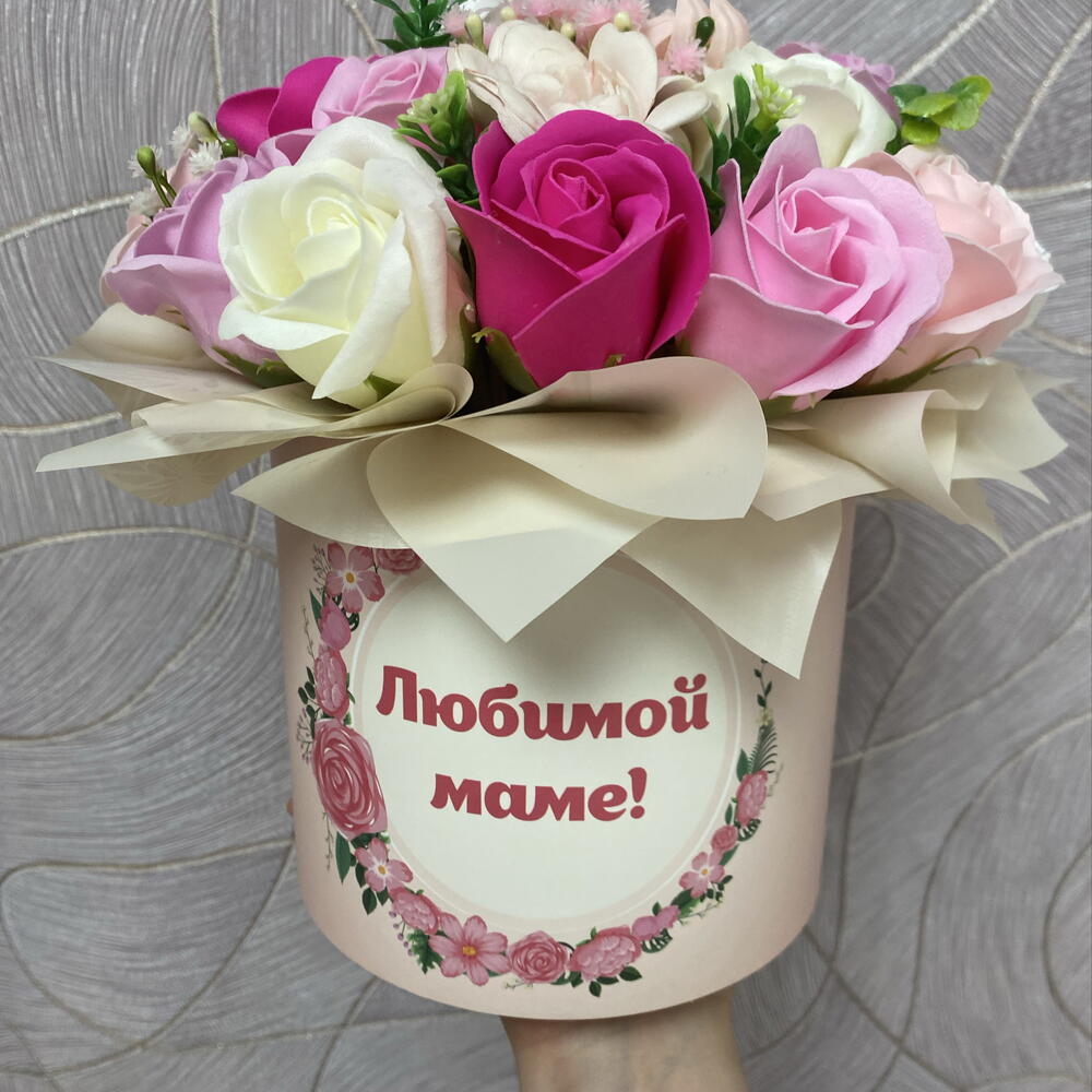 Букет из мыльных цветов