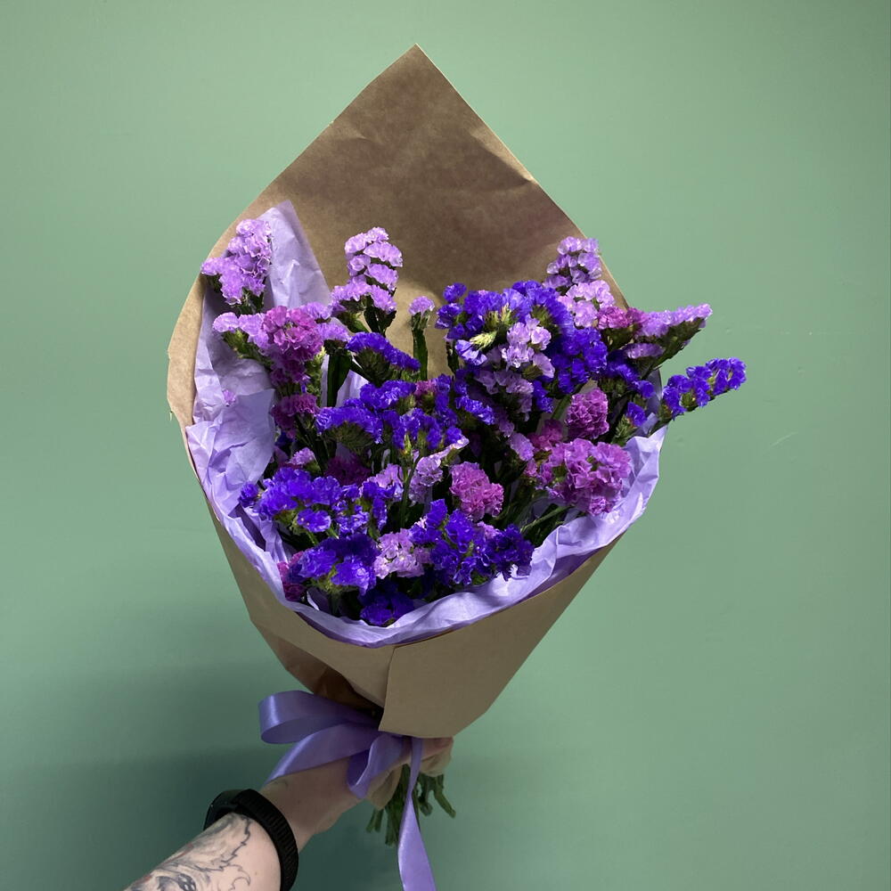 Букет комплимент из 9 веточек статицы 💜