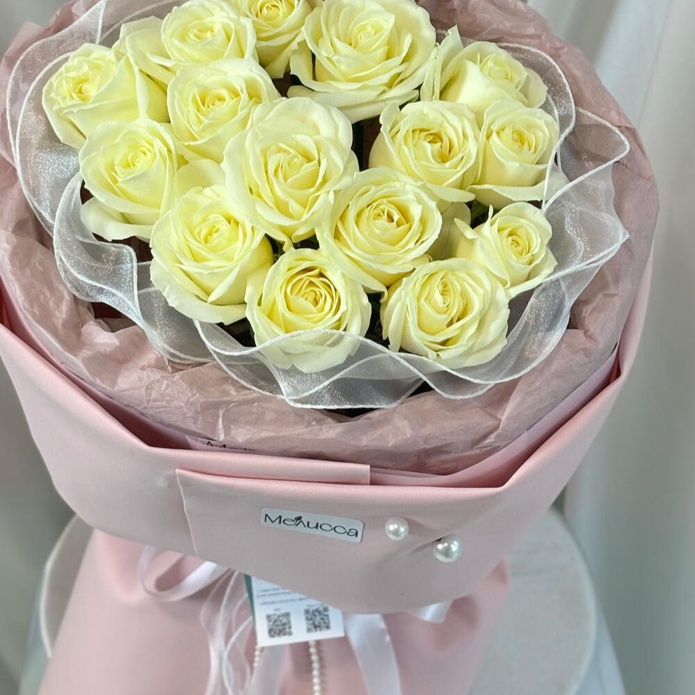 Букет белых роз🌸