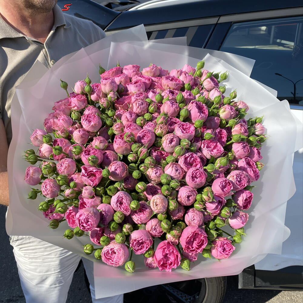 Пионовидные розы 39 шт