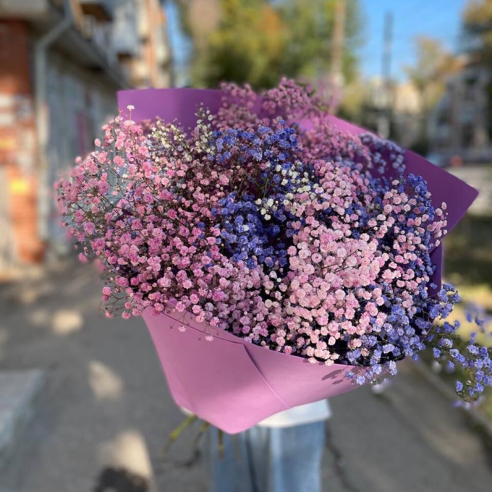 Букет-гигант из гипсофилы