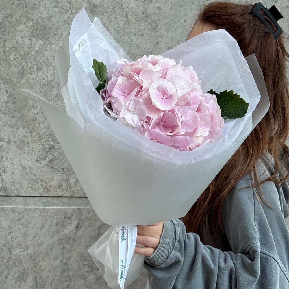 Букет комплимент из розовой гортензии💫