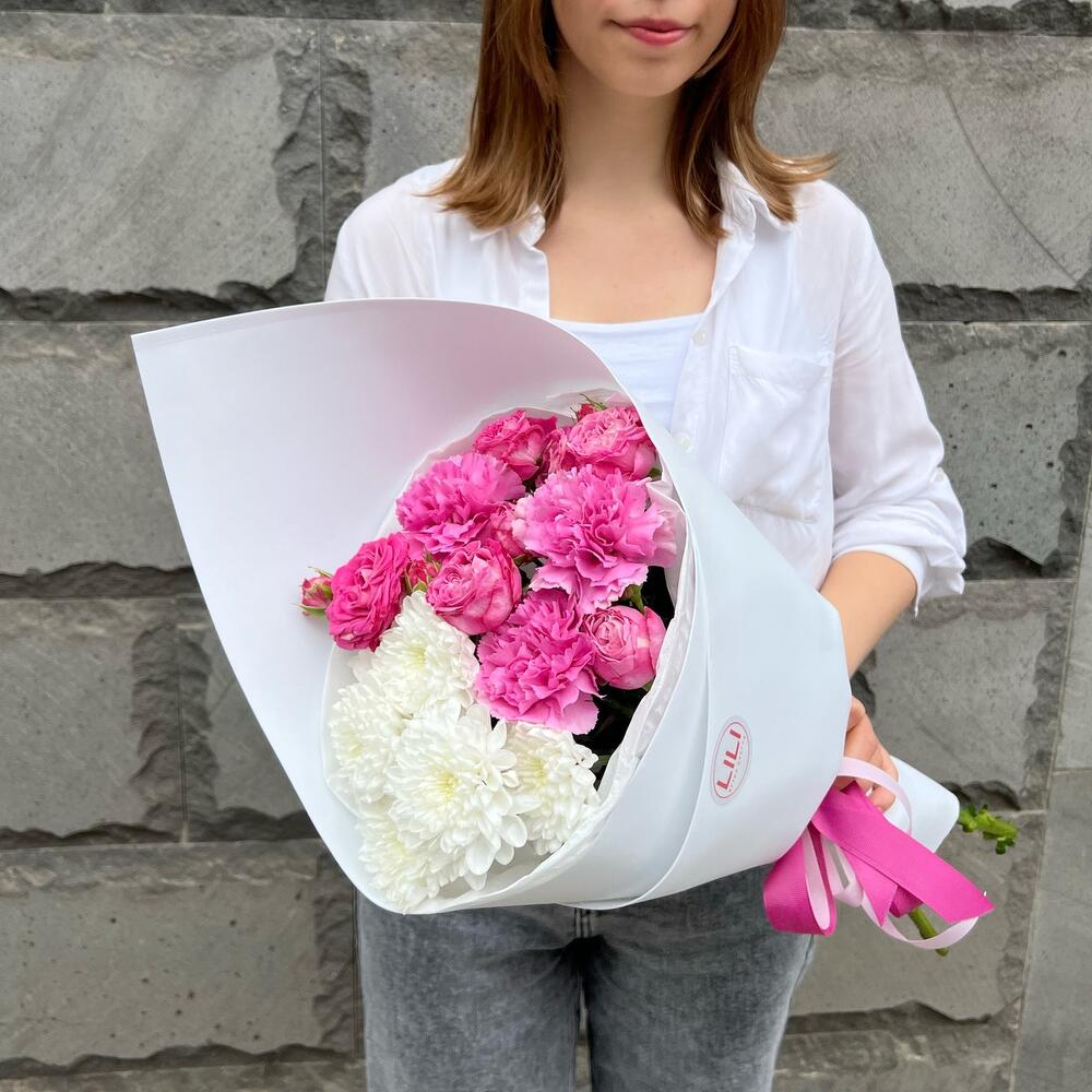 Бело розовый 💖
