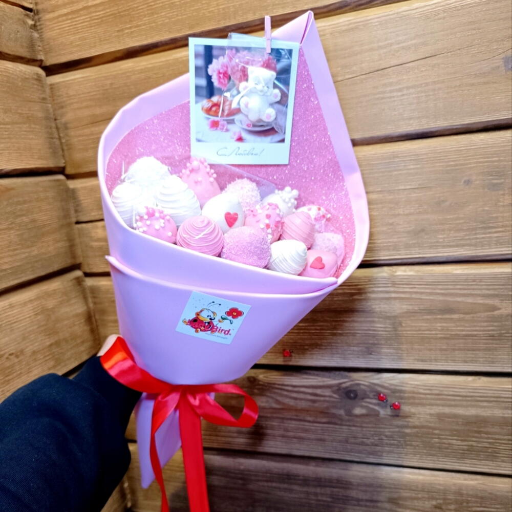 Клубника в шоколаде - Букет Love ✓2 (400г)