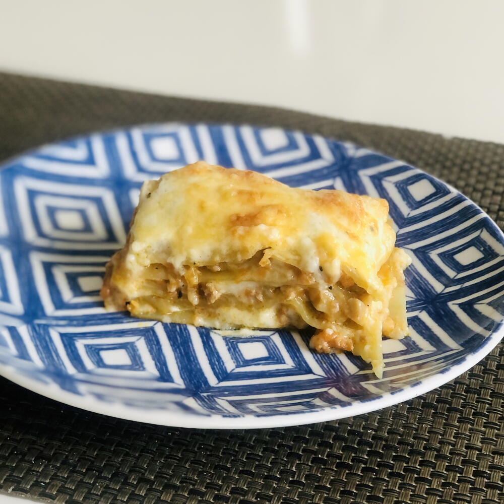 Лазанья с мясом и грибами