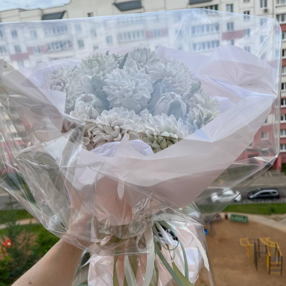 Хризантемы зефирные "сама нежность"