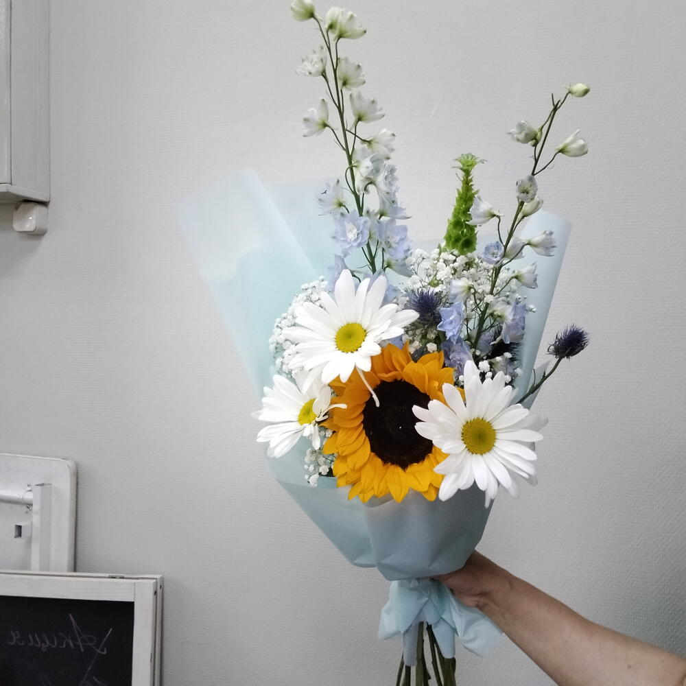 Букет с подсолнухом 🌻